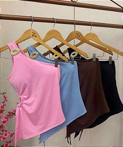 Blusa Assimétrica Amarração
