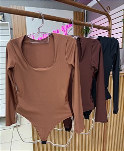 Body Manga Longa Quadrado