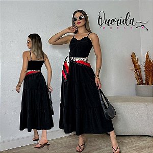 Vestido Laço Mid Preto