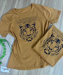 T-shirts Michigan Caramelo