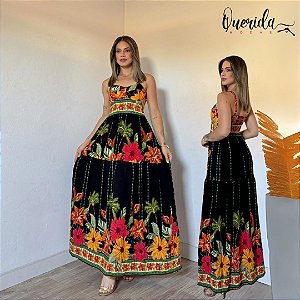 Vestido Bruna Preto Floral
