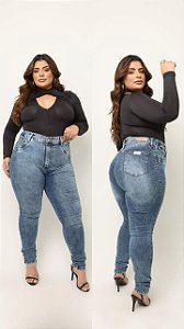 Calça Jeans clara Plus Size