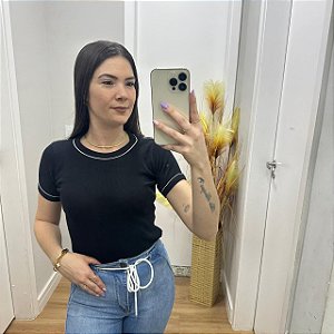 Blusa Ribana Fabi Preto