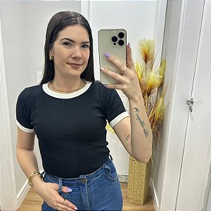 Blusa Ribana Ana Preto