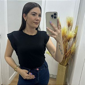Blusa Muscle Sara Preto