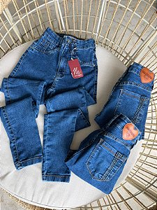 Calça Jeans bolso reto