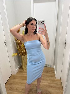 Vestido Ribana Tomara Que Caia Azul