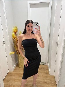 Vestido Ribana Tomara Que Caia Preto