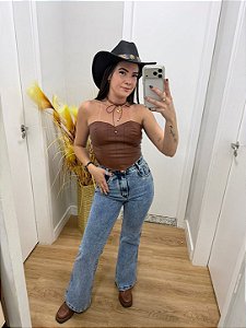 Calça Jeans Flare Maitê Estonada
