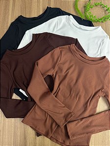 Blusa Hubi Flanelada Monga Manga Longa