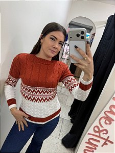 Blusa Tricô Modal Feminina Manga Longa duo