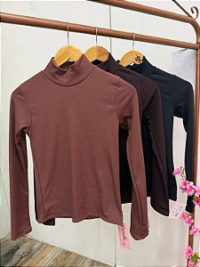 Blusa Ribana Gola Manga Longa Flanelada