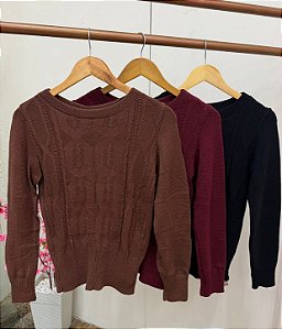 Blusa de Tricô Moda Andreia