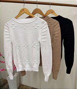 Blusa de Tricô Moda Brenda