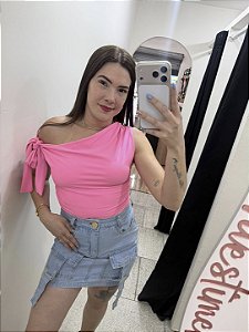 Saia Jeans Cargo Clara
