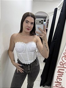 Cropped Corcele Renda Dayane