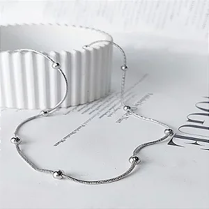 CORRENTE DE BOLINHA 45CM