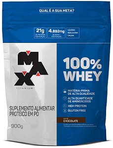 100% WHEY - MAX TITANIUM (900g) REFIL
