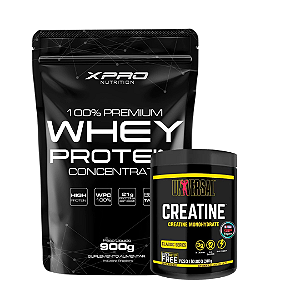 100% PREMIUM WHEY XPRO 900G + CREATINA UNIVERSAL 200G