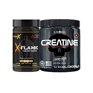 X FLAME + CREATINA BLACK SKULL 300G