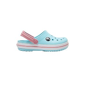 Sandália Crocs CrocBand  Clog Azul/Branco Infantil