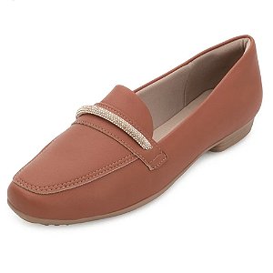 Sapato Piccadilly Napa Stretch Caramelo Feminino