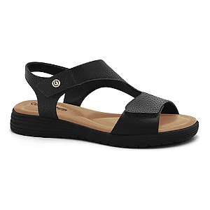 Sandalia Comfortflex Floater Confort Plus Preto Feminino