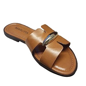 Chinelo Mariotta Carneiros Ambar Marrom Feminino