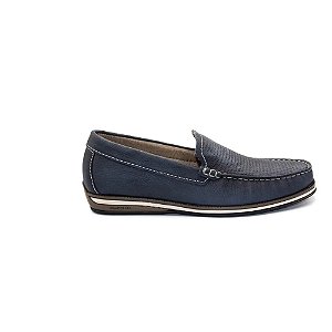 Sapato Democrata Couro Bovino Masculino Azul