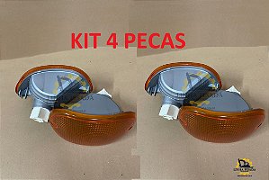 Lanterna Pisca Retroescavadeira Randon RK406B 219000335 (Kit 4 pecas)