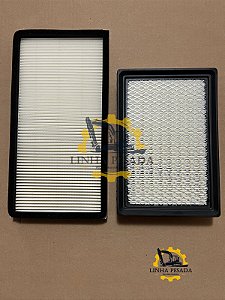 Kit Filtros Ar Condicionado Retroescavadeira John Deere 310K 310L