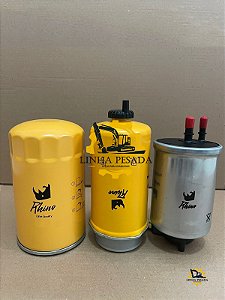 Kit Filtros Do Motor Retroescavadeira Jcb 3cx
