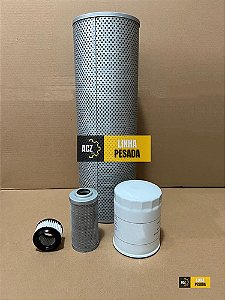 Kit Filtros Hidráulico Escavadeira Hyundai R140LC-9S R160LC-9S R180LC-9S R220LC-9S