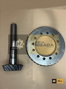 Coroa E Pinhao Eixo Traseiro Retroescavadeira Randon RD406 RD406A  RK406 Rk406b