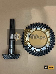 Coroa E Pinhao Eixo Traseiro Retroescavadeira Muller MR406