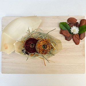 Pratinho Comestível - Canoa de madeira