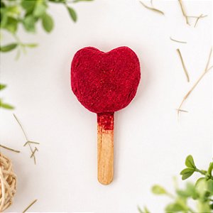 Maçã do amor Mini - Petisco de Feno com hibisco