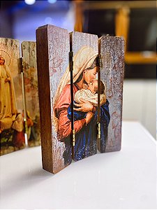 Tríptico Nossa Senhora com o Menino Jesus
