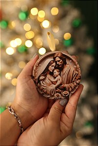 Pingente Natalino - Sagrada Família 1