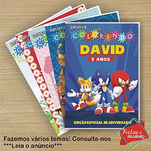 25 Revistinhas de colorir personalizadas 14x21cm  - lembrancinha  de festa