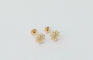 Brinco Margarida com Pino Rosca