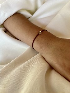 Pulseira fio de seda