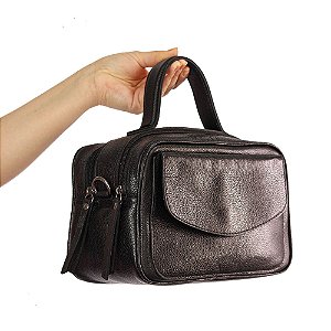 Bolsa Bruna em couro legitimo
