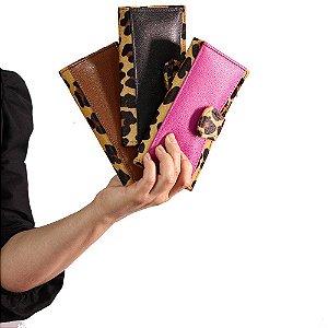 Carteira Onça em couro legitimo