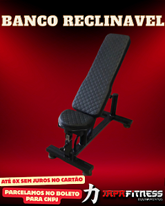 Banco reclinavel 2x1