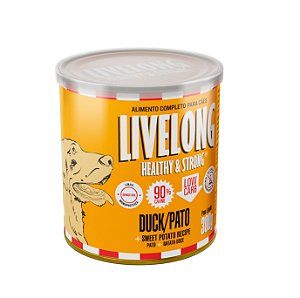 LIVELONG PATO COM BATATA DOCE - LATA 300G