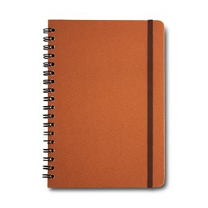 Caderno Colegial Espiral Caramelo