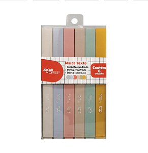Marca Texto Estojo com 6 Cores