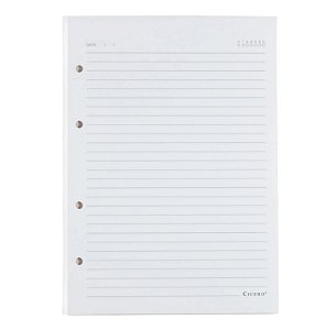 Refil Caderno Argolado A4 Branco PAUTADO