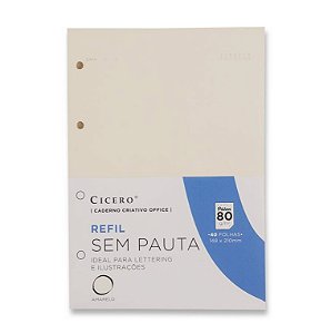 Refil Caderno Argolado A5 office SEM PAUTA